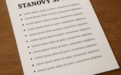 Co jsou stanovy spolku?